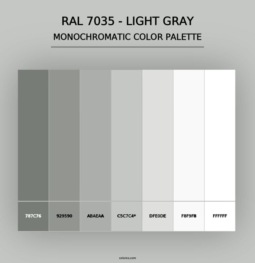 From its practical applications to its visual appeal, RAL 7035 color has become an essential component of creative and functional projects.